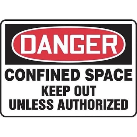 Accuform OSHA DANGER SAFETY SIGN CONFINED MCSP023XV MCSP023XV